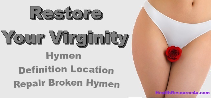 Breaking the hymen and virginity