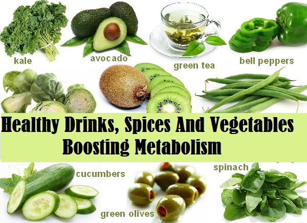 Healthy Drinks, Spices And Vegetables Boosting Metabolism