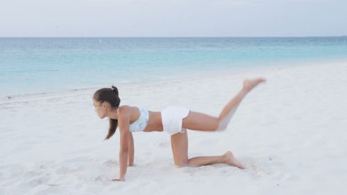 Kneel Kickback Exercise