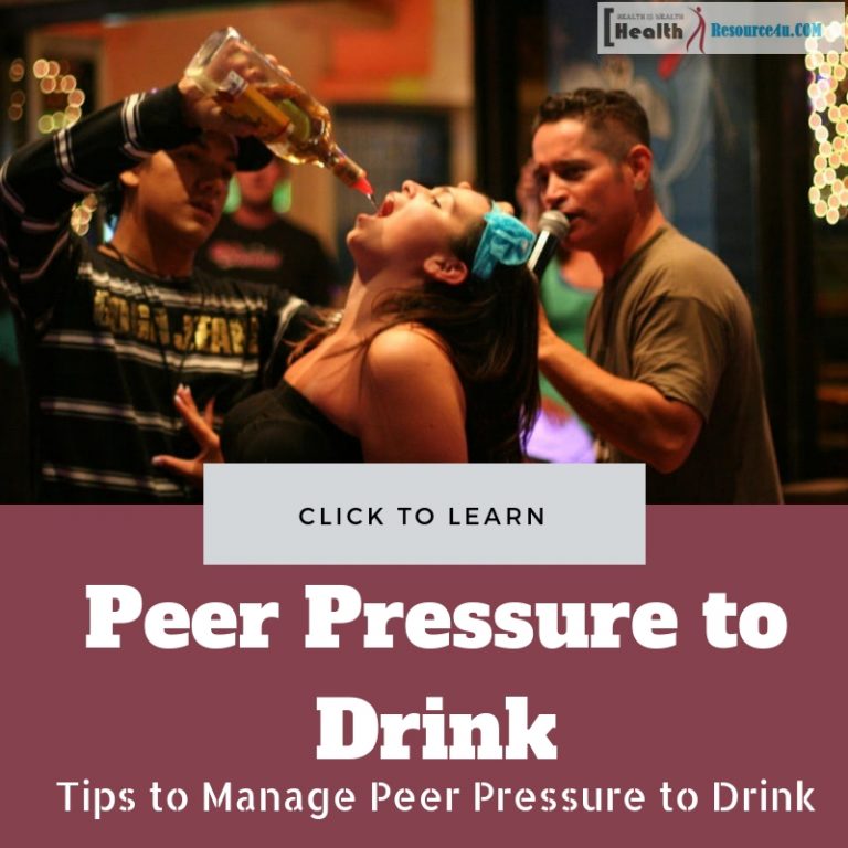 Manage Peer Pressure to Drink
