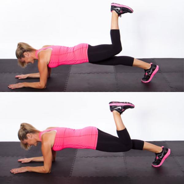 Plank Heel Push Workout