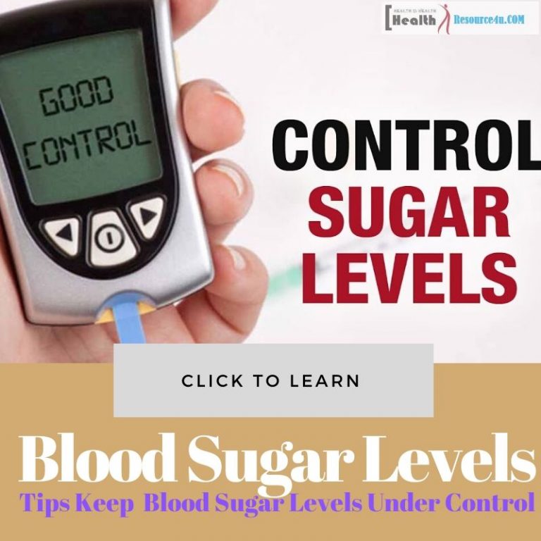 Blood Sugar Levels Under Control