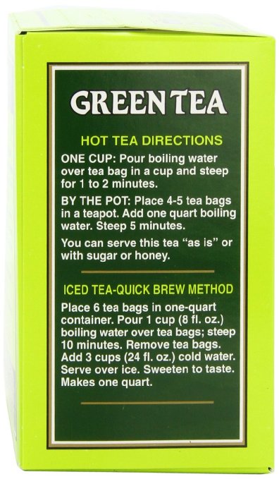 Bigelow green tea preparation steps