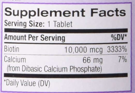 Natrol Biotin 10,000 mcg Supplement