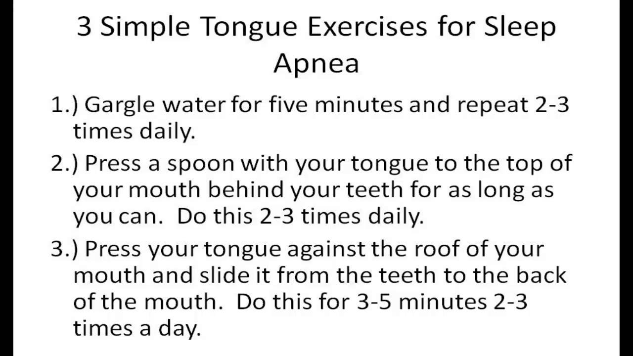 Tongue Exercises for Sleep Apnea