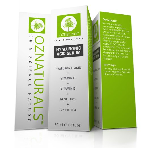 OZ Naturals Hyaluronic Acid Serum Ingredients