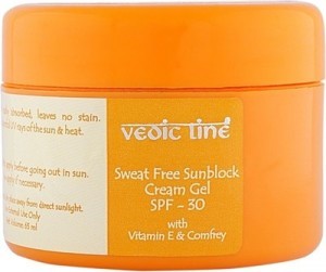  Vedic Line Sweat Free Sunblock Cream Gel SPF 30