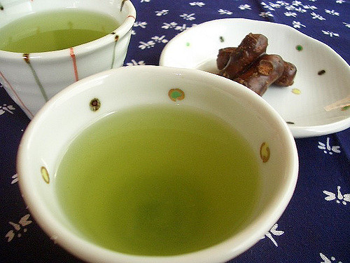 Green herbal tea