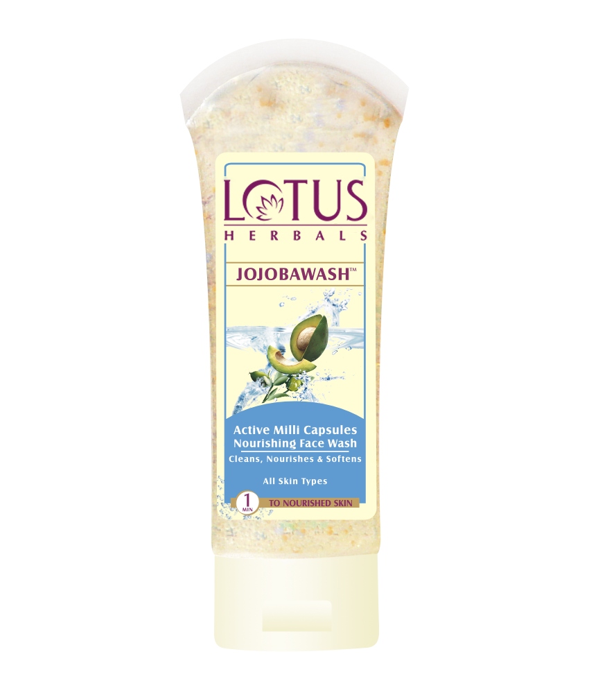 Lotus Herbals Jojoba Nourishing Face Wash with Active Milli Capsules