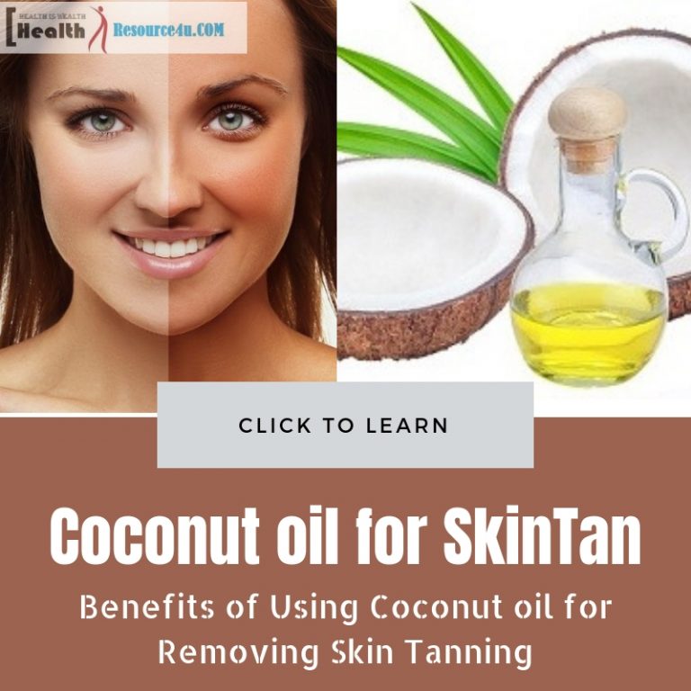 Coconut oil for Removing Skin Tanning