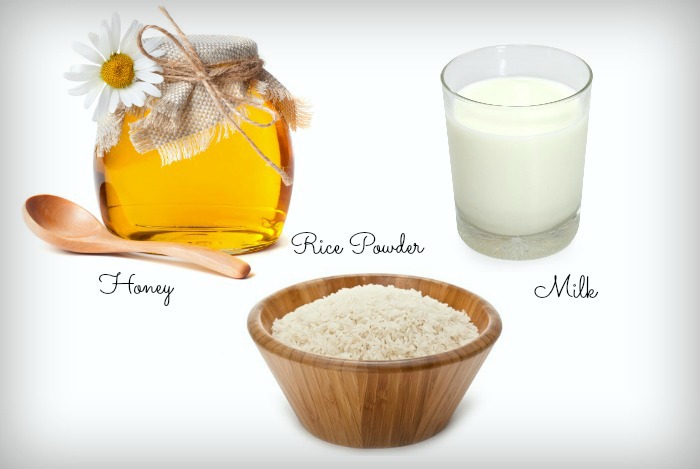 Milk and Rice Powder for Face Whitening