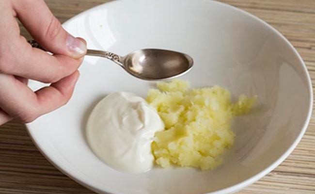 Rice Powder with Potato and Yogurt