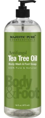 Antifungal Tea Tree Oil Soap- Body Wash by Majestic Pure