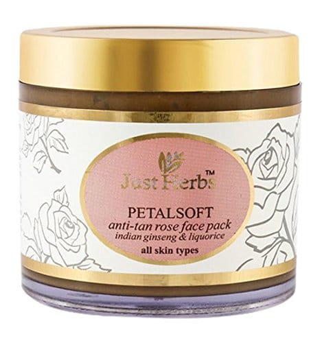  Just Herbs Petalsoft Rose Tan Removal Face Pack