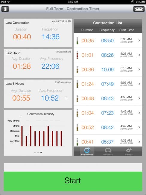 Full Term - Contraction Timer