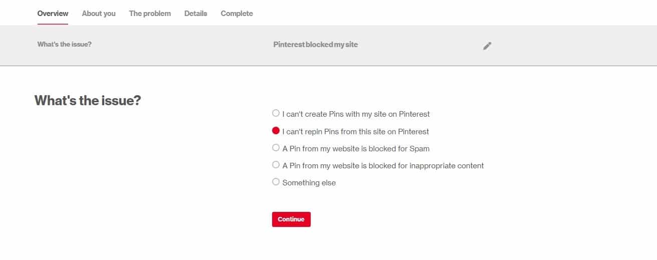 Pinterest Policy Removal_step2