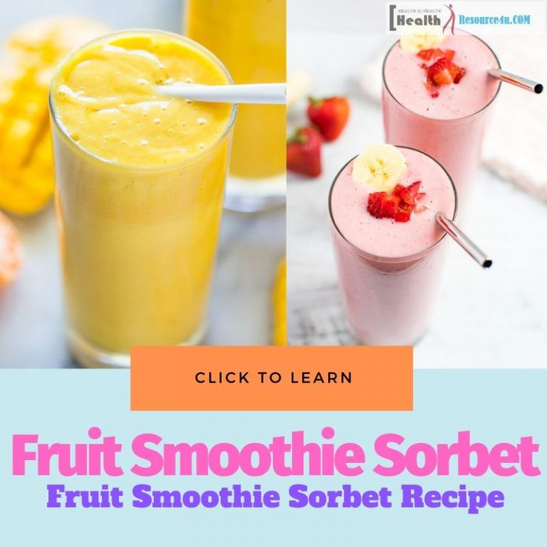 Fruit Smoothie Sorbet Recipe