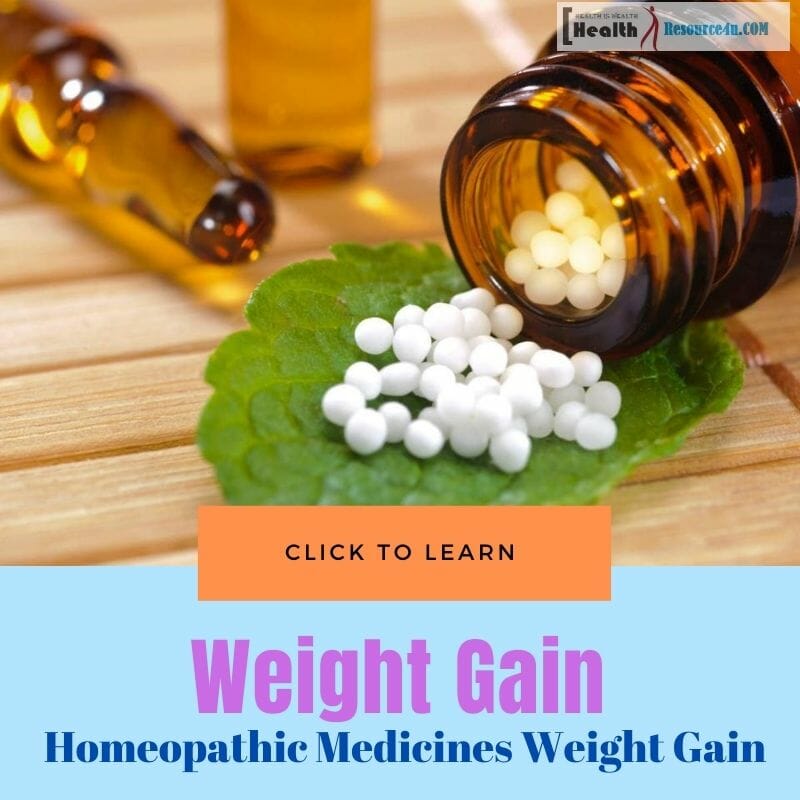 Homeopathic Medicines for Gaining Weight