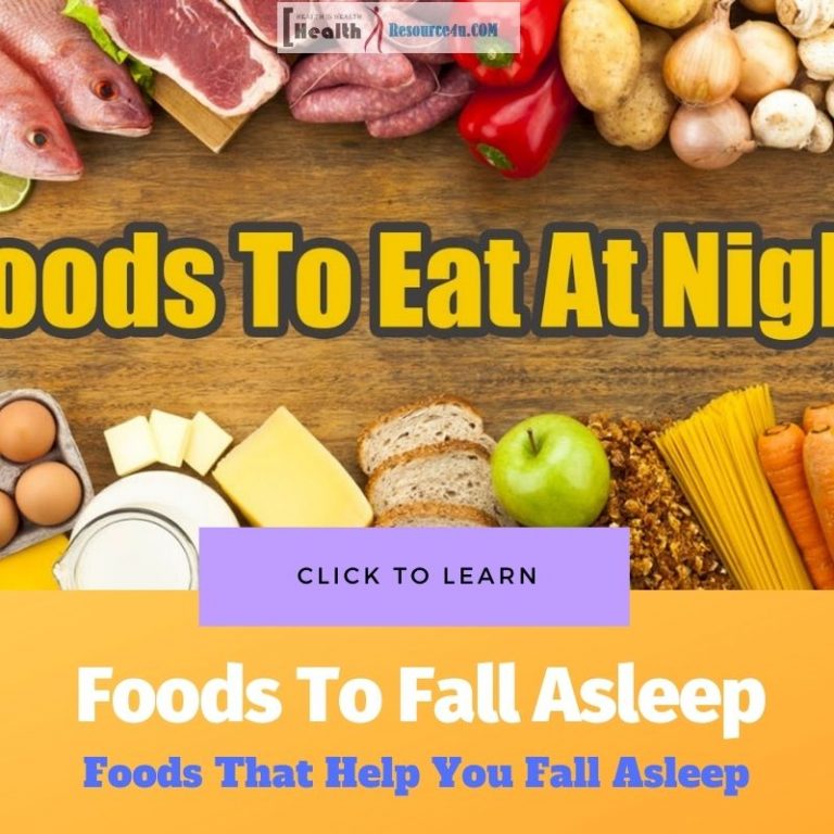 Foods That Help You Fall Asleep